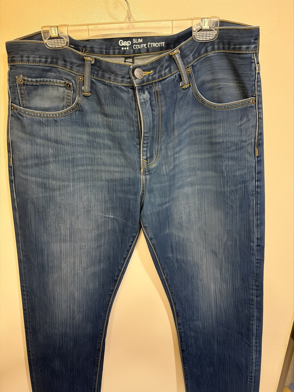 Gap Slim Fit Men's Blue Denim Jeans Size 36x30